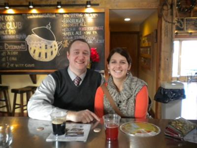 Enjoying our time in the Beer Barn