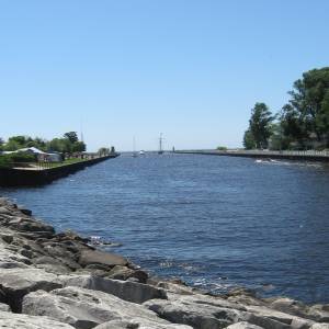 South Haven Michigan harbor entrance.