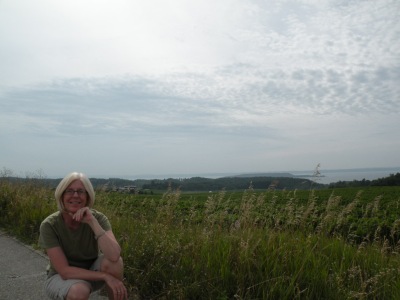 Powers Island and Bowers Harbor in Traverse Bay.