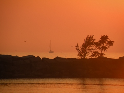 Michigan Gold Coast sunset.