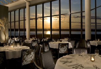 Aerie Dining Room at the spectacular Grand Traverse Resort in Traverse City.