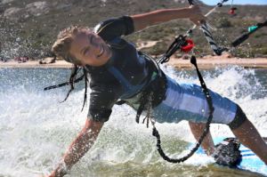 Kiteboarding Lake Michigan is extreme!