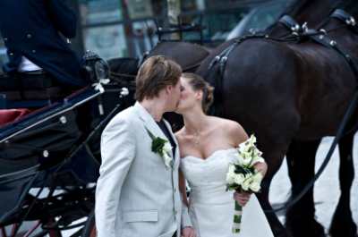 Mackinac Island wedding carriage