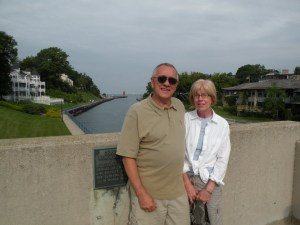 Here we are on the drawbridge in beautiful Charlevoix.